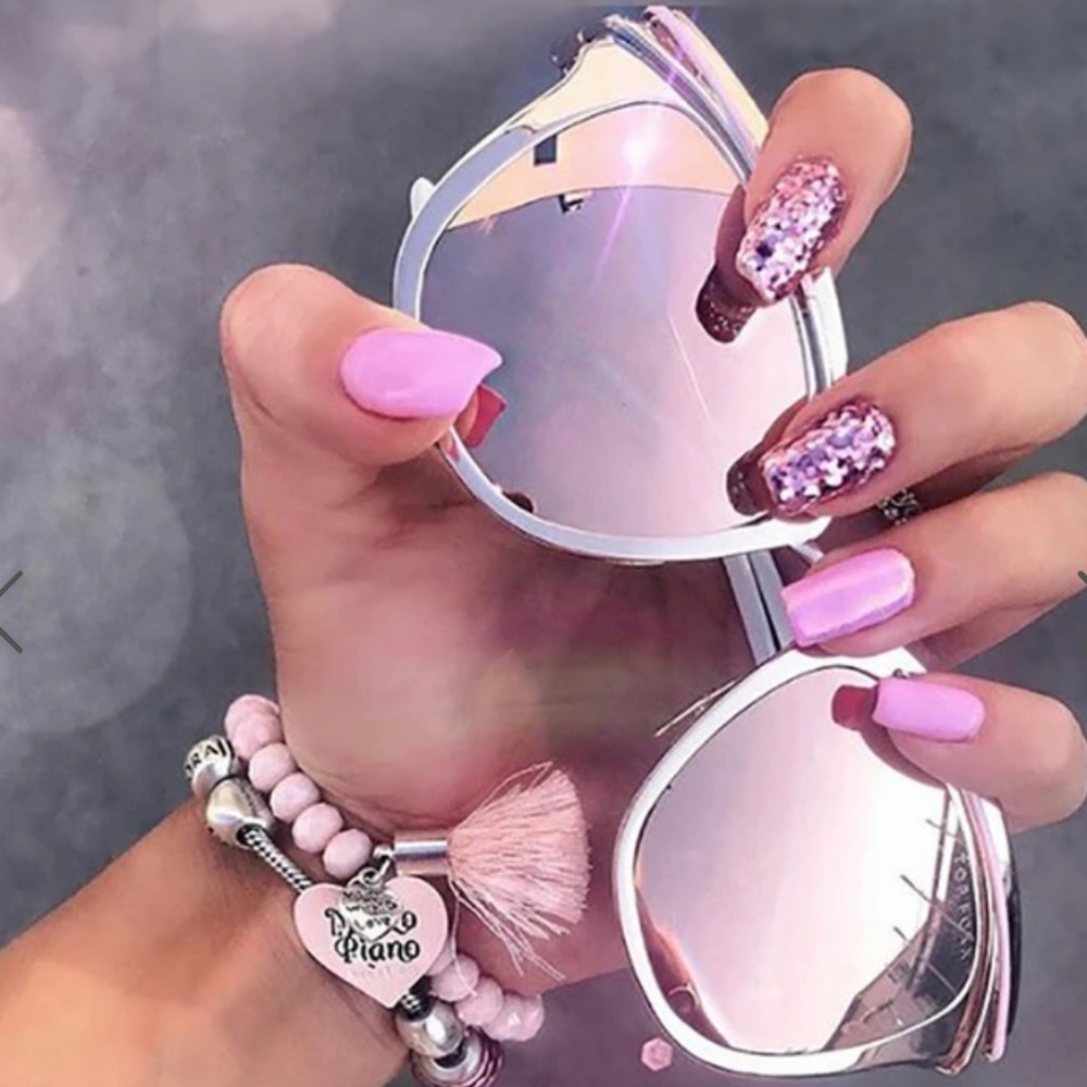Topfoxx rose gold Candy sunnies